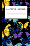 Butterfly Collage: Pretty Composition Notebook For girls. Great For Class Notes. Journaling. Jotting Down Ideas. Sketches (College Ruled)