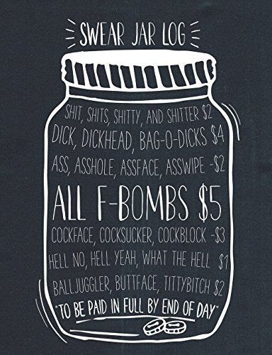 Swear Jar Log: Dot Grid Notebook For Potty Mouth People With A Vulgar Vocabulary Who Love To Write Or Doodle