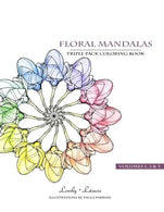 Floral Mandalas | Triple Pack (Volumes 1.2 & 3): Lovely Leisure Coloring Books
