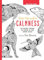 Color Yourself to Calmness Postcard Book: 20 animal images to color in for inner peace