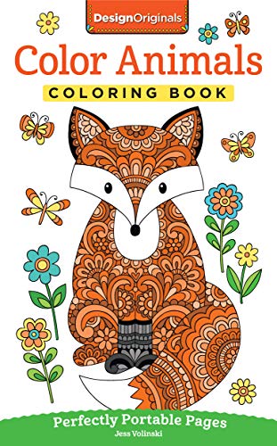 Color Animals Coloring Book: Perfectly Portable Pages (On-the-Go! Coloring Book) (Design Originals) Extra-Thick High-Quality Perforated Pages in Con