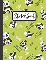Sketchbook: Inspirational Large Blank Sketch Book Baby Panda With Bamboo For Sketching.Doodling And Drawing. Sketch Pad For Kids And Adults