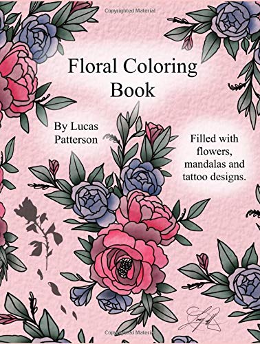 Flowers and Mandalas: Tattoo Coloring Book (Coloring books)