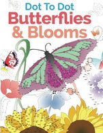 Dot To Dot Butterflies & Blooms: A Relaxing & Inspirational Dot-To-Dot Colouring Book