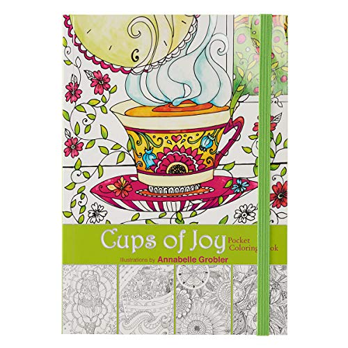 "Cups of Joy" Pocket Edition Inspirational Adult Coloring Book