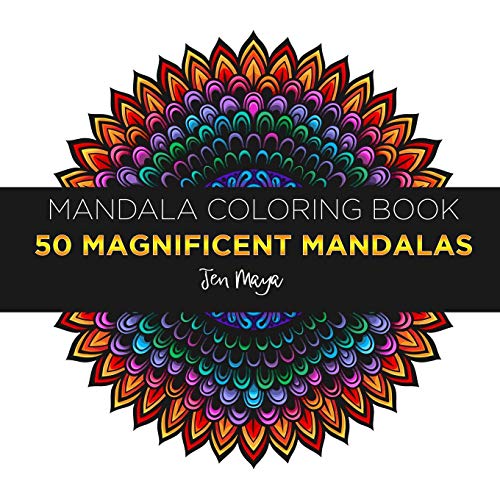 Mandala Coloring Book : 50 Magnificient Mandalas: mandala meditation coloring book for Adult Relaxation
