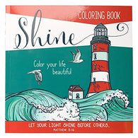 "Shine": Color Your Life Beautiful Inspirational Adult Coloring Book