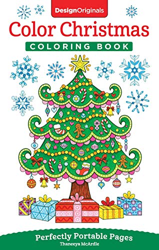 Color Christmas Coloring Book: Perfectly Portable Pages (On-The-Go!) (Design Originals) Holiday Art Designs on High-Quality Perforated Pages; Conven