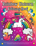 Rainbow Unicorn Coloring Book: of Cute Magical Creatures. Kawaii Animals. and Funny Inspirational Quotes : 30 Fantastical Designs for Kids. Girls. B