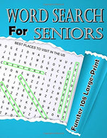 word search for seniors: Funster 108 Large-Print Puzzles to Complete Brain Workouts for Adults