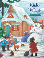 Winter Village - Coloring Book: Serene Little Village Series (Coloring Gifts for Adults. Women. Kids) (Christmas. Holiday)