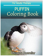 PUFFIN Coloring Book For Adults Therapy: PUFFIN  sketch coloring book  80 Pictures . Creativity and Mindfulness