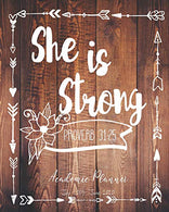She Is Strong Academic Planner July 2019- June 2020: Weekly And Monthly Organizer With Inspirational Quotes