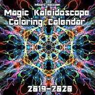 Magic Kaleidoscope Coloring Calendar: Wall Calendar with Perfect Zentagle Doodles and Geometric Patterns for Kids and Adults (2019-2020 Wall Calenda