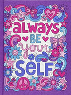 Notebook Doodles Go Girl! Guided Journal (Quiet Fox Designs) Always Be Yourself! 128 Lined Pages; Fun. Inspirational Prompts Encourage Tweens to Bui