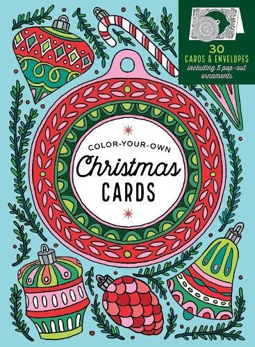 Create-Your-Own Handmade Christmas Cards: 30 Cards & Envelopes to Color. Including 5 Pop-Out Ornaments