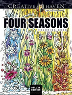 Creative Haven Deluxe Edition Four Seasons Coloring Book (Adult Coloring)
