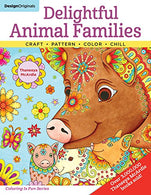 Delightful Animal Families: Craft. Pattern. Color. Chill (Coloring is Fun) (Design Originals) 40 Beginner-Friendly Creative Art Activities from Than