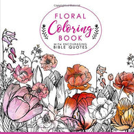 Floral Coloring Book with Encouraging Bible Quotes
