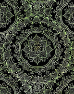 Bullet Journal Notebook Flower Mandala Pattern 8: 172 Numbered Pages With 160 Graph Style Grid Pages. 6 Index Pages and 2 Key Pages in Large 8 x 10