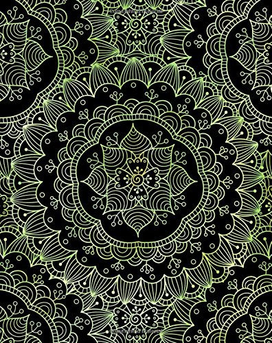 Bullet Journal Notebook Flower Mandala Pattern 8: 172 Numbered Pages With 160 Graph Style Grid Pages. 6 Index Pages and 2 Key Pages in Large 8 x 10