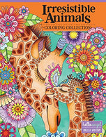 Hello Angel Irresistible Animals Coloring Collection (Design Originals) 32 Adorable Designs include Cats. Dogs. Owls. Otters. Sloths. Elephants. Koa