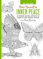 Color Yourself to Inner Peace Postcard Book: 20 Winged Animal Spirits to Color In and Reduce Stress
