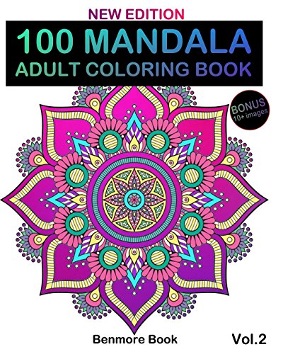 100 Mandala: Adult Coloring Book 100 Mandala Images Stress Management Coloring Book For Relaxation. Meditation. Happiness and Relief & Art Color