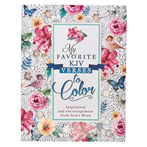 "My Favorite KJV Verses to Color" Inspirational Adult Coloring Book