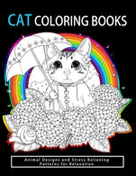 Cat Coloring Books: Cats & Kittens for Comfort & Creativity for adults. kids and girls (Volume 3)