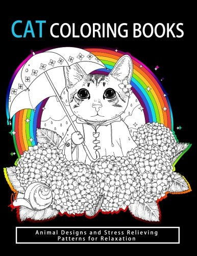 Cat Coloring Books: Cats & Kittens for Comfort & Creativity for adults. kids and girls (Volume 3)