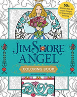 Jim Shore Angel Coloring Book: 50+ Glorious Folk Art Angel Designs for Inspirational Coloring