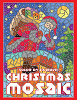CHRISTMAS MOSAIC Color By Number: Activity Puzzle Coloring Book for Adults and Teens (MOSAIC Color By Number Books)