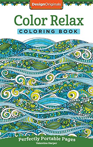 Color Relax Coloring Book: Perfectly Portable Pages (On-the-Go Coloring Book) (Design Originals) Extra-Thick High-Quality Perforated Pages; Convenie