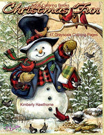 Adult Coloring Books Christmas Fun 47 Grayscale Coloring Pages: Beautiful grayscale images of Winter Christmas holiday scenes. Santa. reindeer. elve