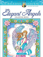 Creative Haven Elegant Angels Coloring Book (Creative Haven Coloring Books)