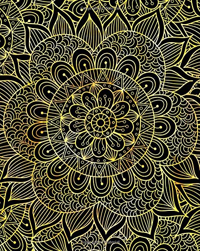 Journal Notebook Mandala Pattern 11: 172 Page Blank Journal 8 x 10 Size. Unlined For Journaling. Writing. Planning or Doodling. (Artsy Plain Journal